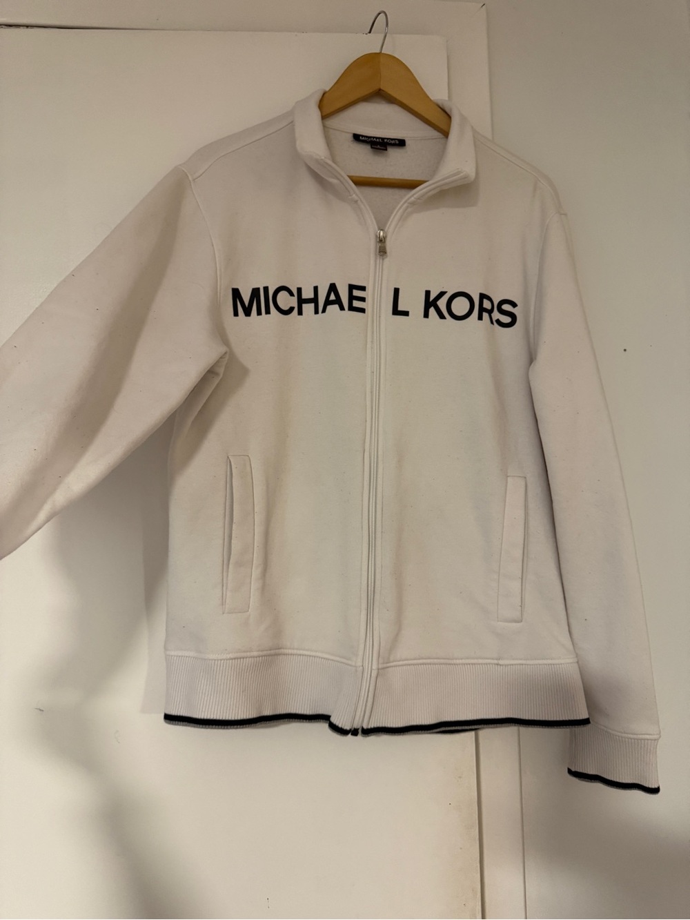 Michael Kors White and Black Logo Sweatshirt